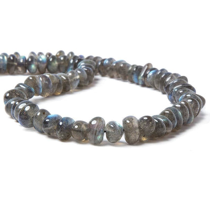 9x6-16x6mm Labradorite Side Drilled Plain Nugget Beads 16 inch 71 pieces