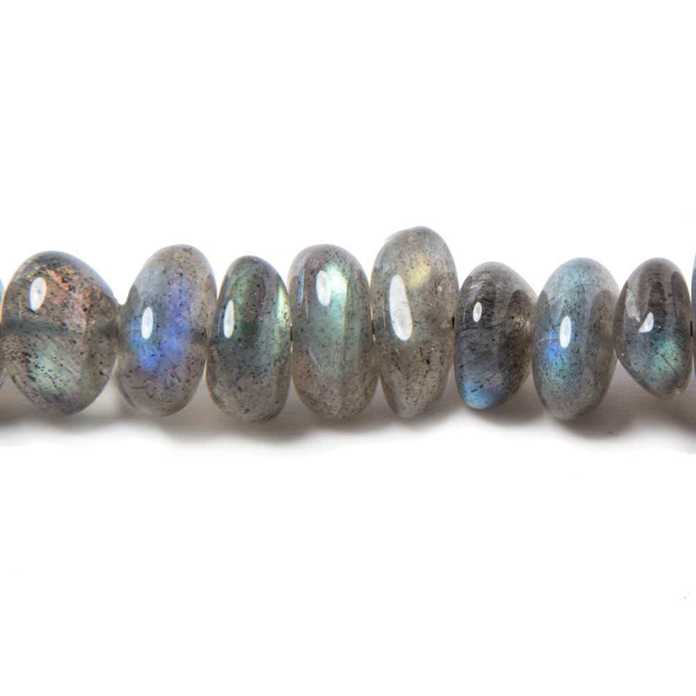 9x6-16x6mm Labradorite Side Drilled Plain Nugget Beads 16 inch 71 pieces