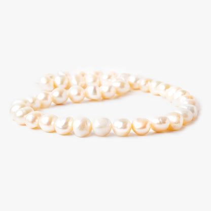 9x6mm Peach Side Drill Baroque Freshwater Pearl 15 inch 40 pcs