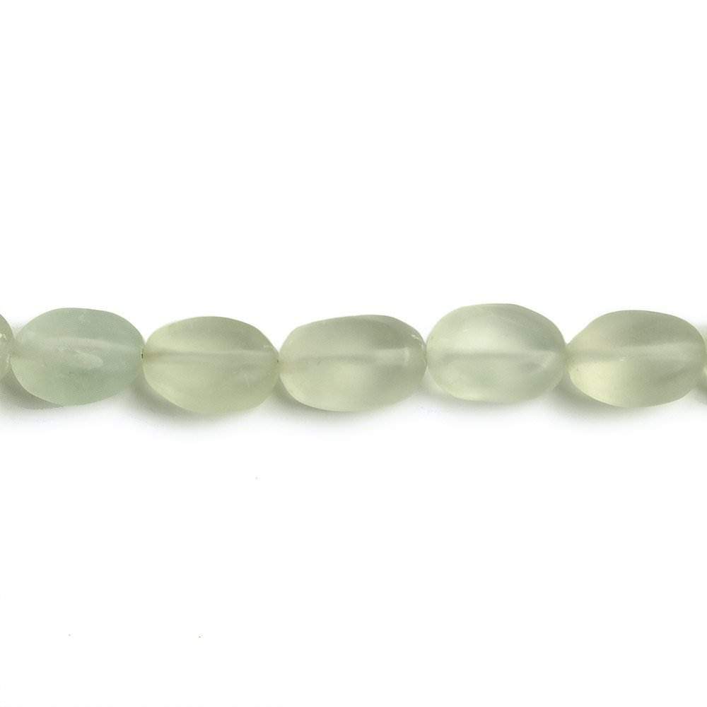 9x7-11x7mm Prasiolite straight drilled plain nugget beads 7.5 inch 20 pieces