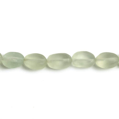 9x7-11x7mm Prasiolite straight drilled plain nugget beads 7.5 inch 20 pieces