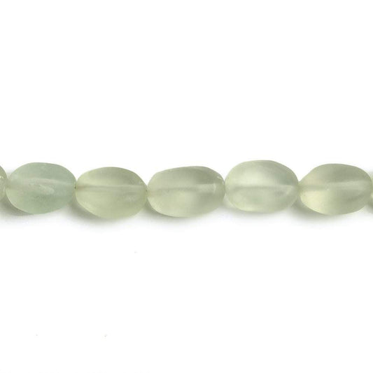 9x7-11x7mm Prasiolite straight drilled plain nugget beads 7.5 inch 20 pieces