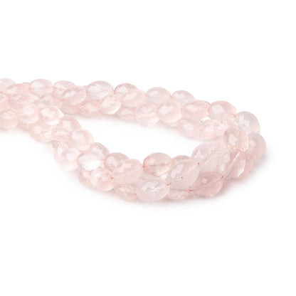 9x7-12x10mm Rose Quartz faceted olive beads 16 inch 39 pieces