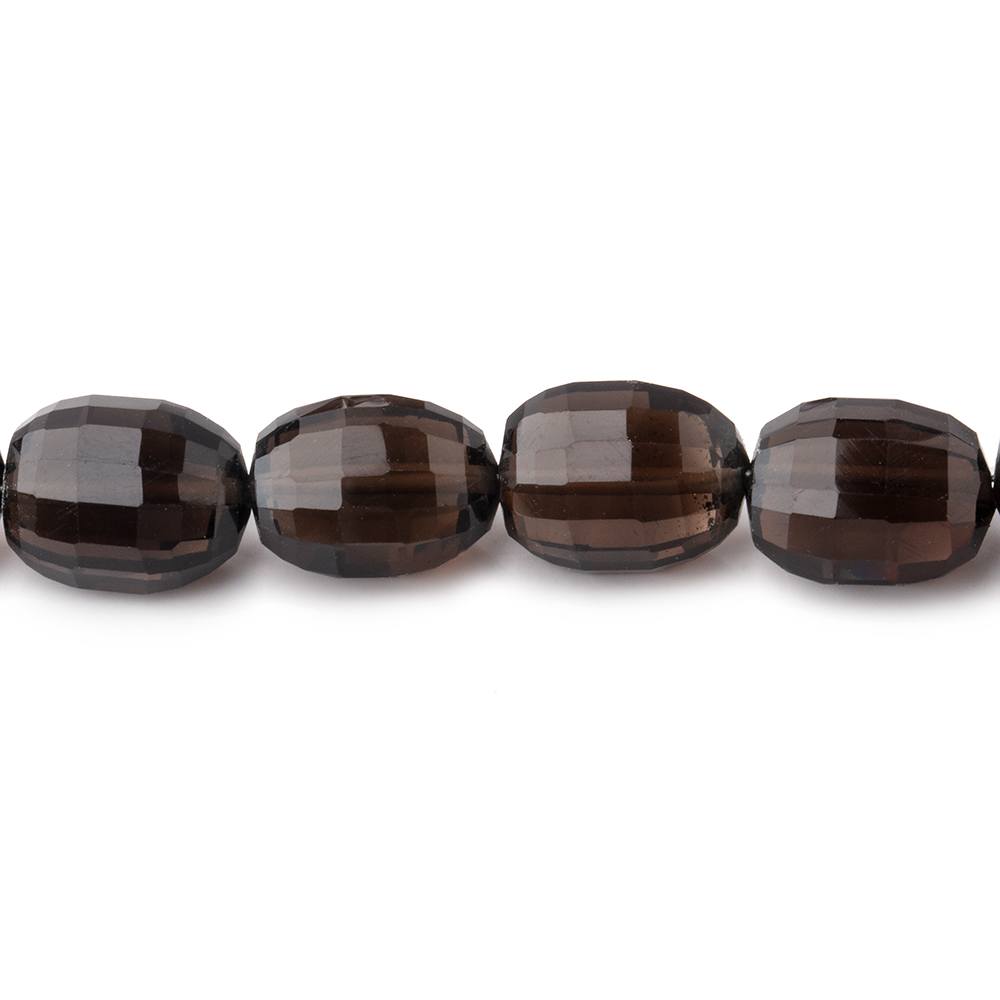 9x7-12x9mm Smoky Quartz Faceted Oval Beads 16 inch 35 pieces