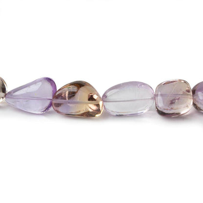 9x7-15x10mm Ametrine plain nugget beads 16 inch 37 pieces