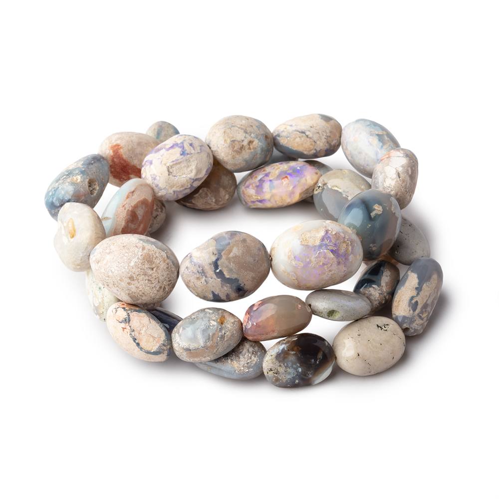 9x7-15x12mm Australian Opal Plain Nugget Beads 18 inch 36 pieces AA