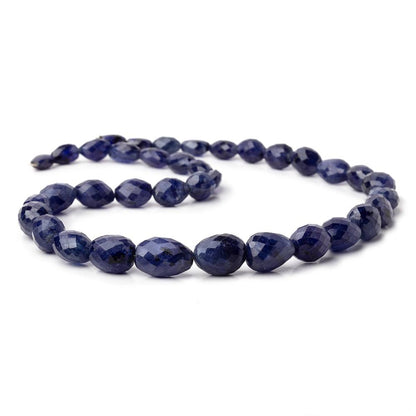 9x7-17x12mm Blue Sapphire Faceted Nugget Beads 18 inch 34 pieces AA