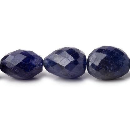 9x7-17x12mm Blue Sapphire Faceted Nugget Beads 18 inch 34 pieces AA