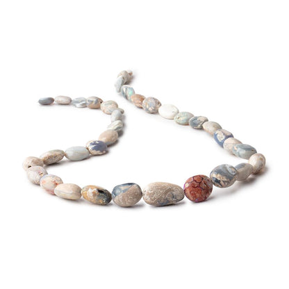 9x7-20x12mm Australian Boulder Opal plain nuggets 18 inch 36 beads AA