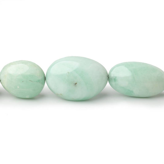 9x7-21x15mm Emerald Plain Nugget Beads 18 inch 39 pieces AA