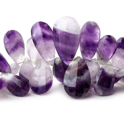 9x7-25x14mm Cape Amethyst Faceted Pear Beads 9 inch 64 pieces