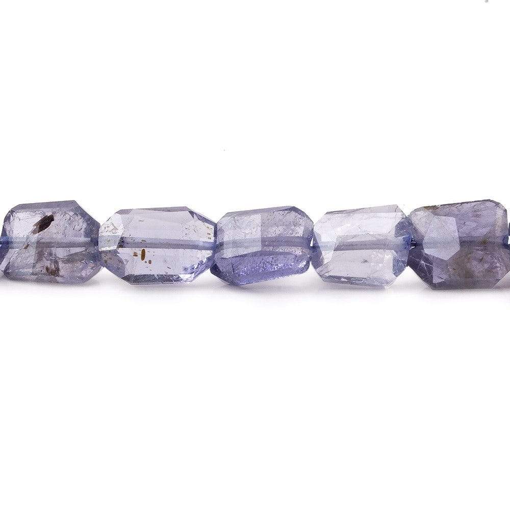 9x7mm Iolite Faceted Faceted Nuggets 8 inch 22 beads
