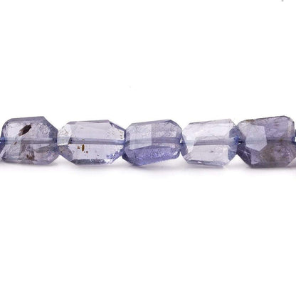 9x7mm Iolite Faceted Faceted Nuggets 8 inch 22 beads