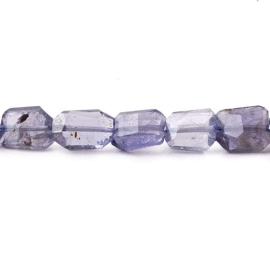 9x7mm Iolite Faceted Faceted Nuggets 8 inch 22 beads