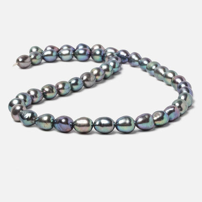 9x7mm Peacock straight drill Baroque Freshwater Pearls 16 inch 45 pieces AA