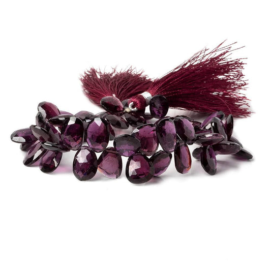 9x8-11x8mm Rhodolite Garnet Faceted Free shapes 7.5 inch 50 beads AAA