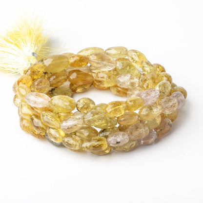 9x8-14x9mm Multi Beryl faceted nugget beads 15 inch 32 pieces