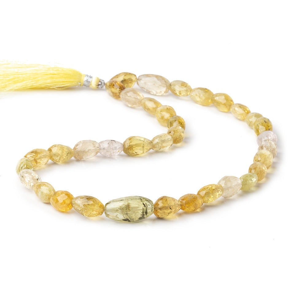 9x8-14x9mm Multi Beryl faceted nugget beads 15 inch 32 pieces