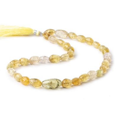 9x8-14x9mm Multi Beryl faceted nugget beads 15 inch 32 pieces