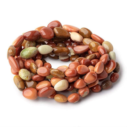 9x8-18x10mm Multi Color Fire Opal Plain Nugget Beads 16.5 inch 30 pieces