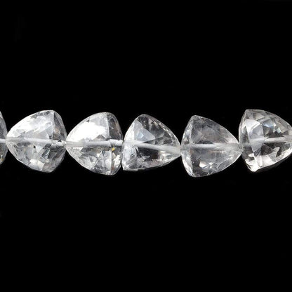 9x9-10x10m Crystal Quartz Straight Drill Trillions 15 inch 42 pieces AAA