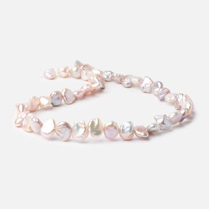 9x9-12x10mm Multi Color Keshi Freshwater Pearls 16 inch 43 pieces