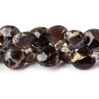 9x9mm Rapid City Jasper Faceted Hearts 8 inch 48 beads