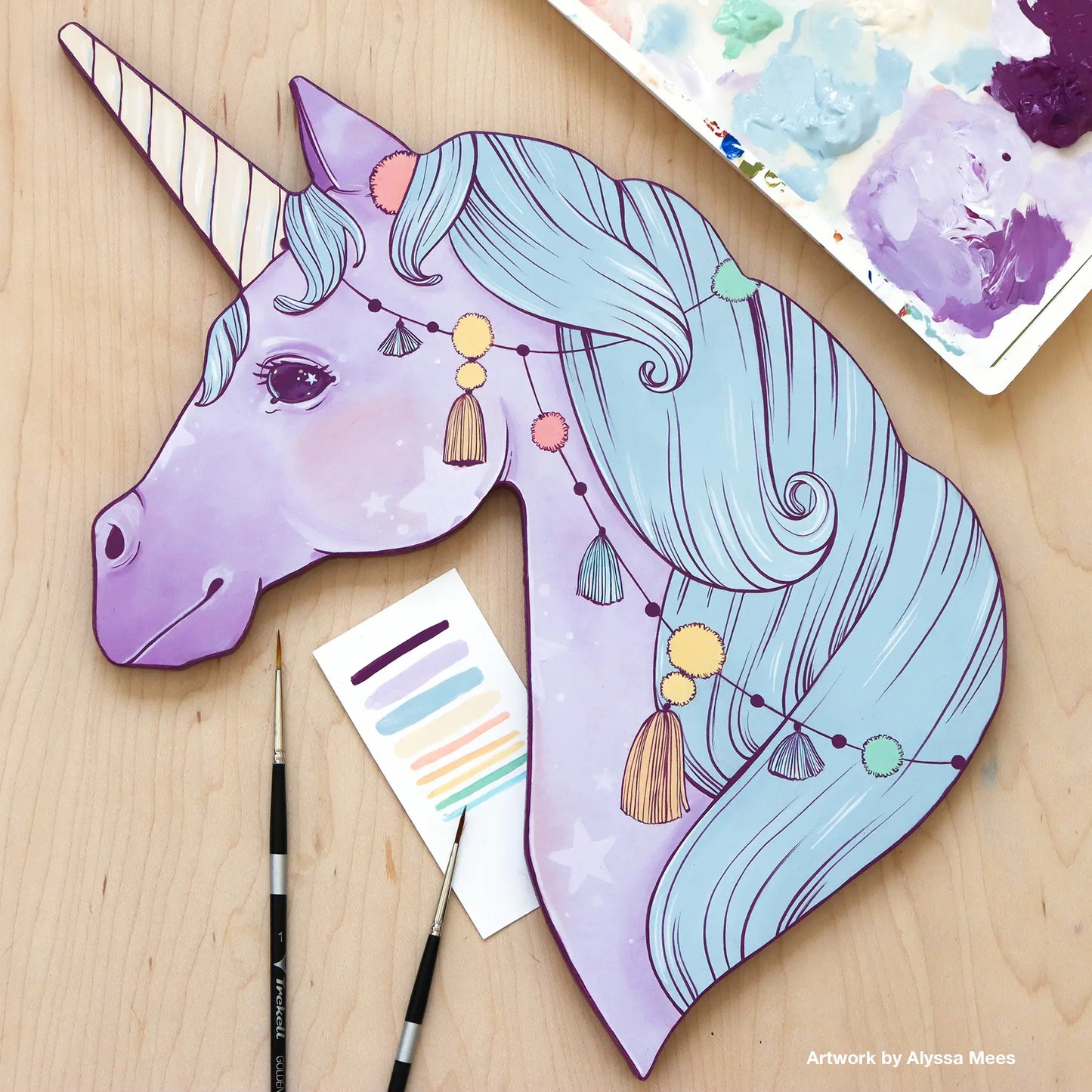 Trekell Unicorn Panel - Wooden Painting Canvas