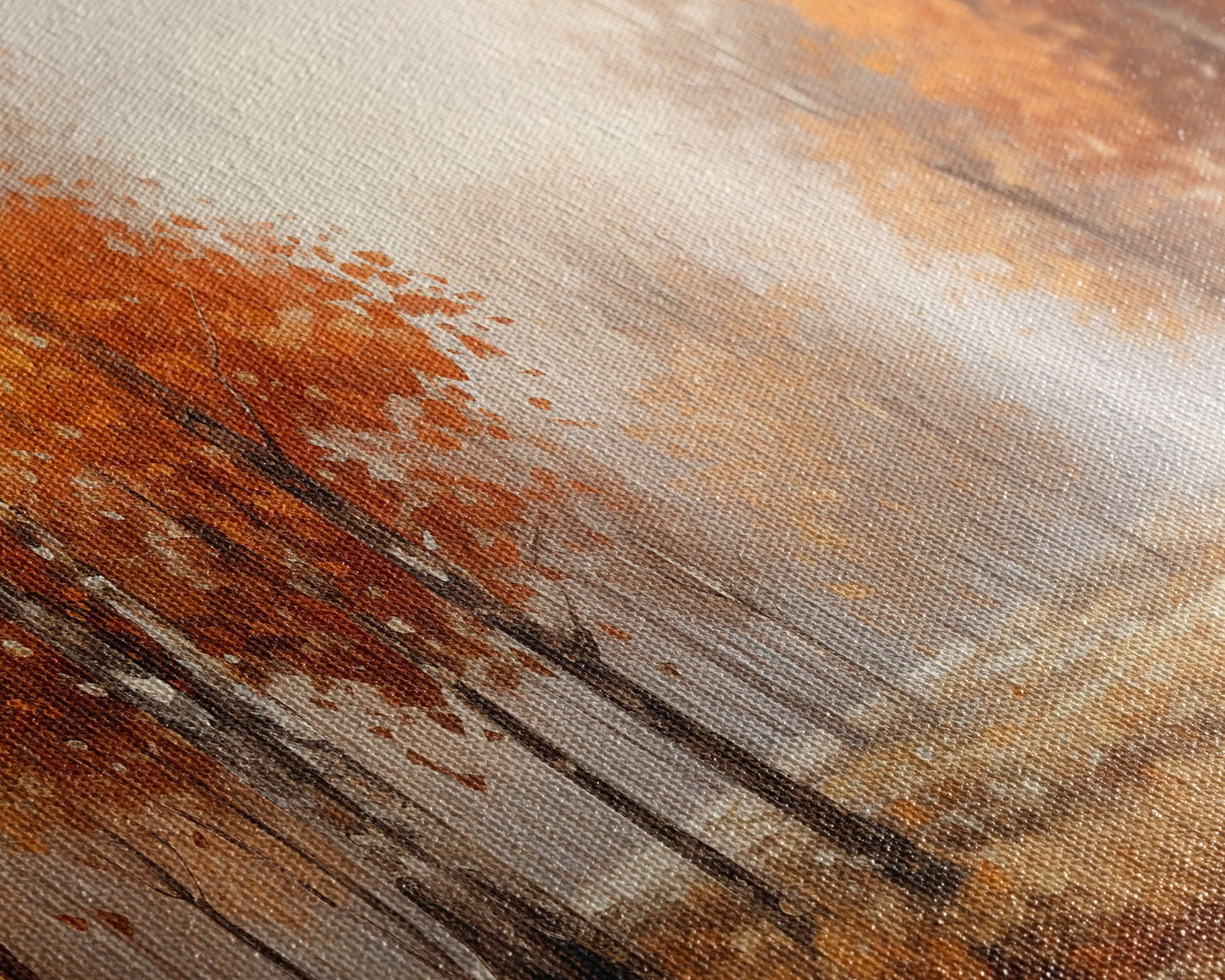 Seasonal Decor, Fall Centerpiece Landscape Painting Canvas Print, Autumn Decor, Fall Centerpiece, Fall Home Decor, Fall Farmhouse Wall Decor