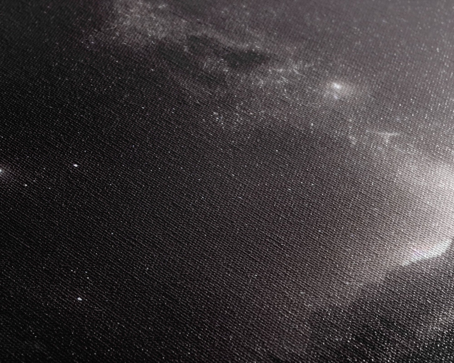 Black and white Watercolor of a starry night sky over a pine forest, framed canvas print