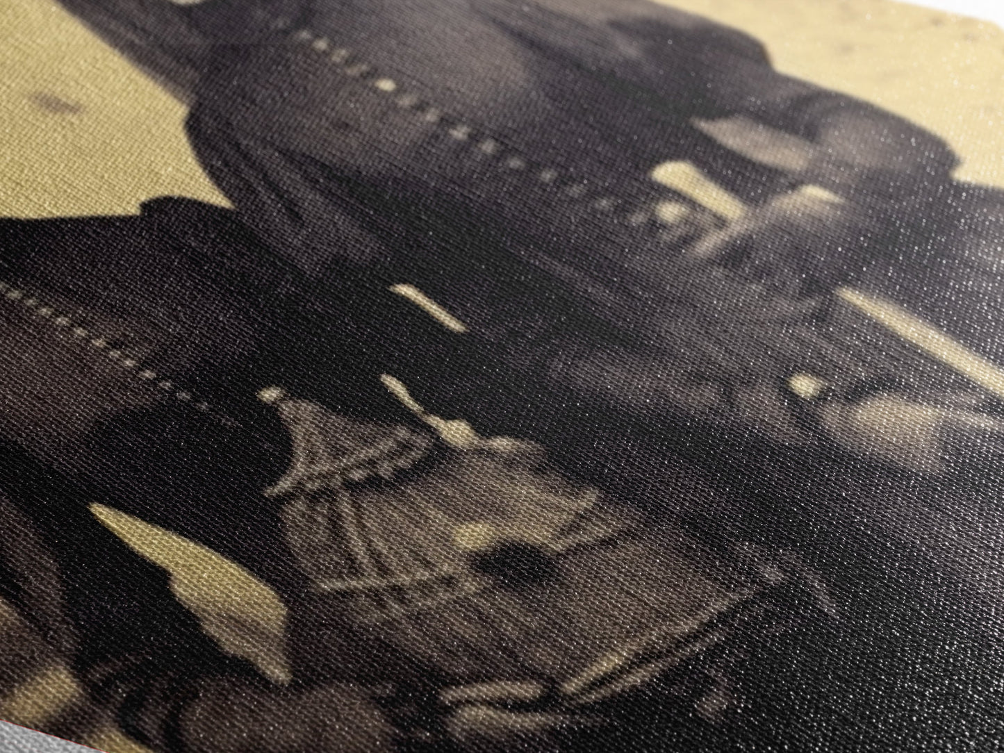 Viktorianische Hexen, Sepia-Fotografie, rautenförmiger Kunstdruck auf Leinwand, gotische Halloween-Motive, Dark Academia, Okkultismus, Vintage-Ästhetik