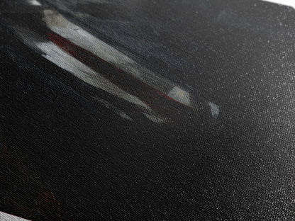 Rautenförmiger Leinwanddruck mit Werwolf-Motiv, gotisches Horrormonster im Anzug, viktorianische Halloween-Dekoration im Stil von Dark Academia für die Wand