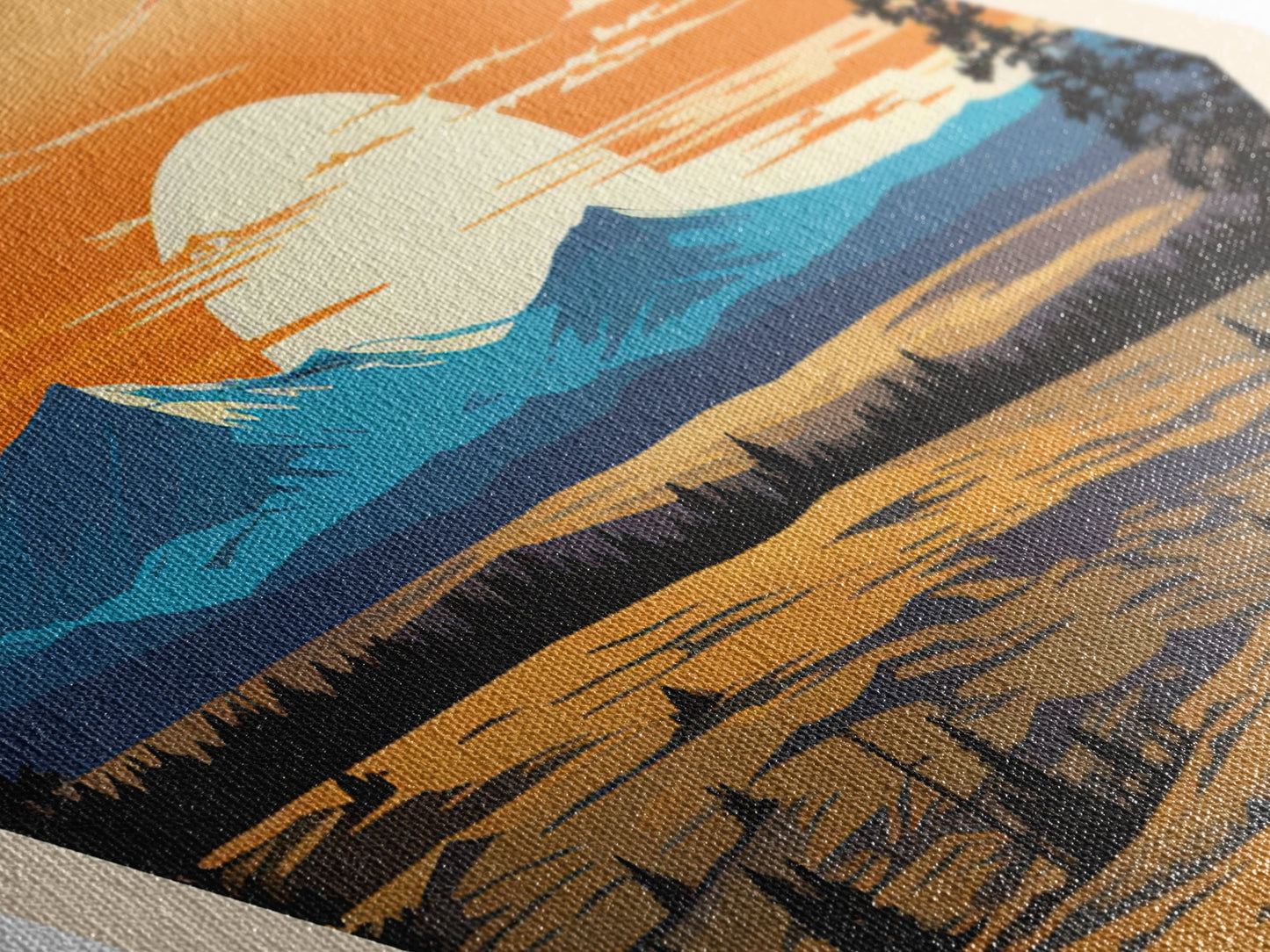 Great-Basin-Nationalpark – Diamantförmiges Reisemotiv – Kunstdruck, Leinwandbild, Reisegeschenk, Nevada-Reisemotiv