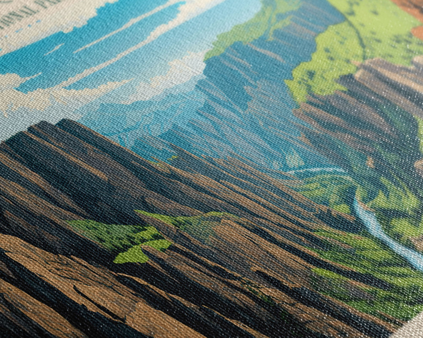 Black Canyon Of The Gunnison National Park, Panoramic Colorado Travel Art, National Park Print, Minimalist Travel Art, Midcentury Modern