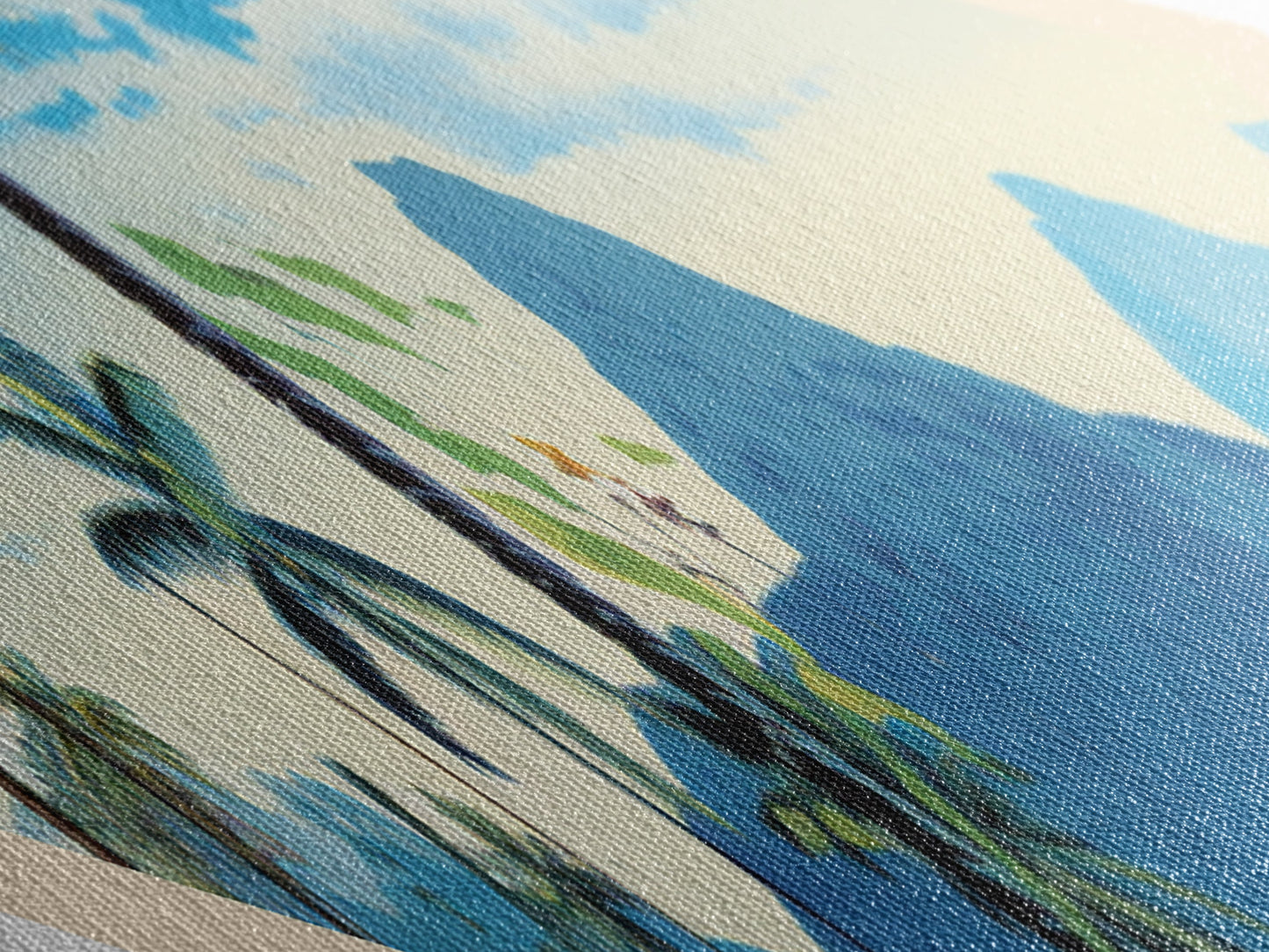 American Samoa National Park Diamond Shaped Travel Poster Artwork Canvas Art Print, Canvas Wall Art, Travel Gift, American Samoa Travel Art