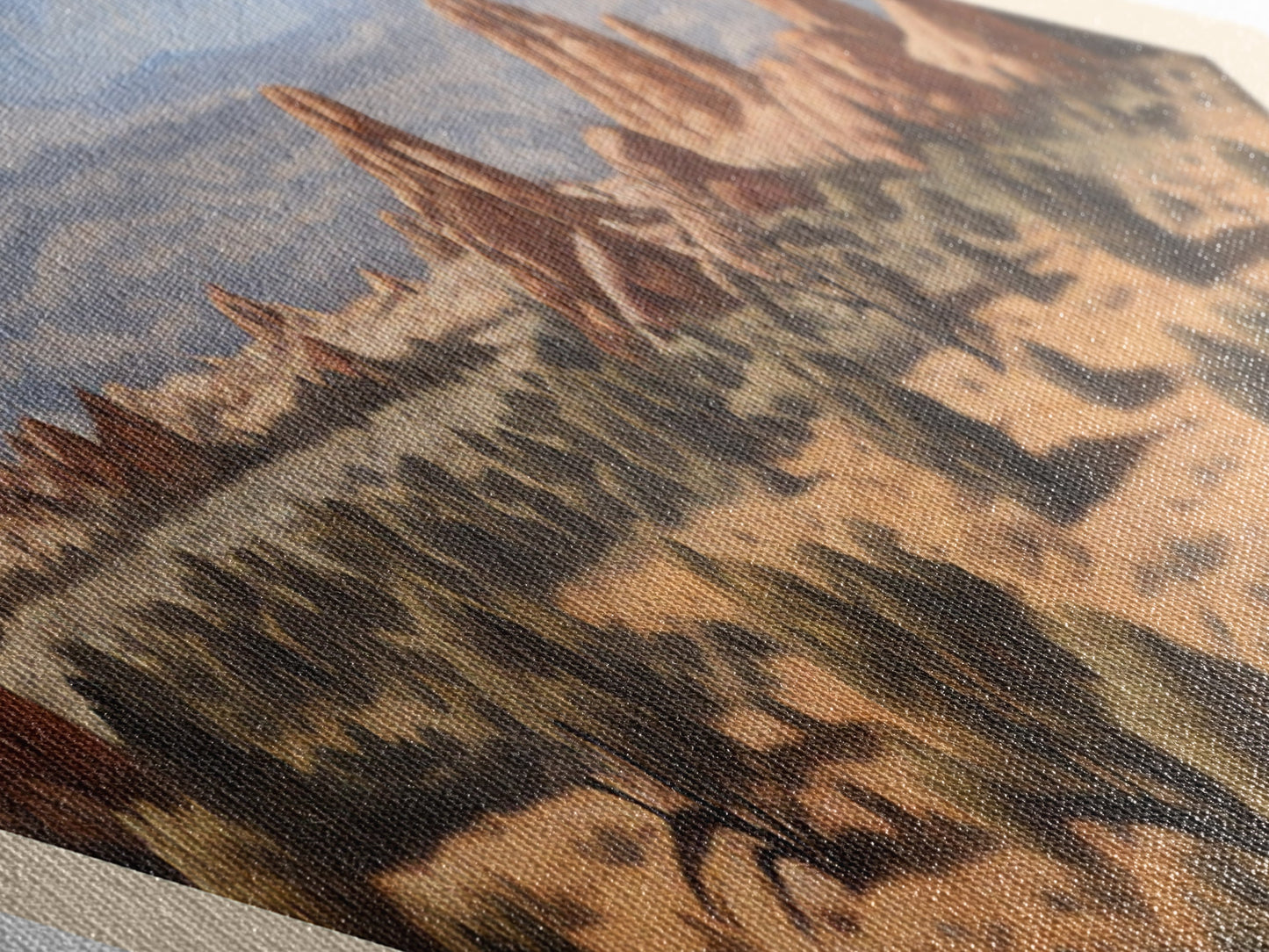 Arches National Park Travel Poster Canvas Texture Print, Travel Decor, Midcentury Modern Retro Decor Utah Landscape