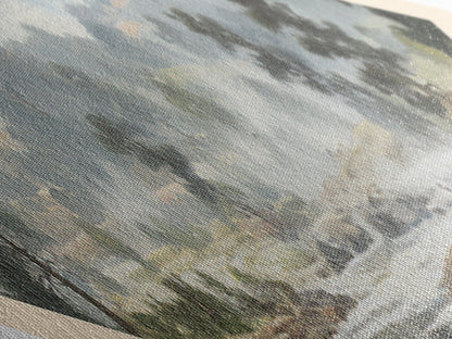 Hot Spring National Park Diamond Shaped Travel Poster Canvas Art Print, Canvas Wall Art, Travel Gift, Arkansas Landscape