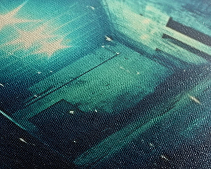 Abandoned Building, Spooky Art Print, Horror Home Decor, Canvas Print, Wall Hanging, Portrait Art, Anniversary Gift, Tiny House Decor