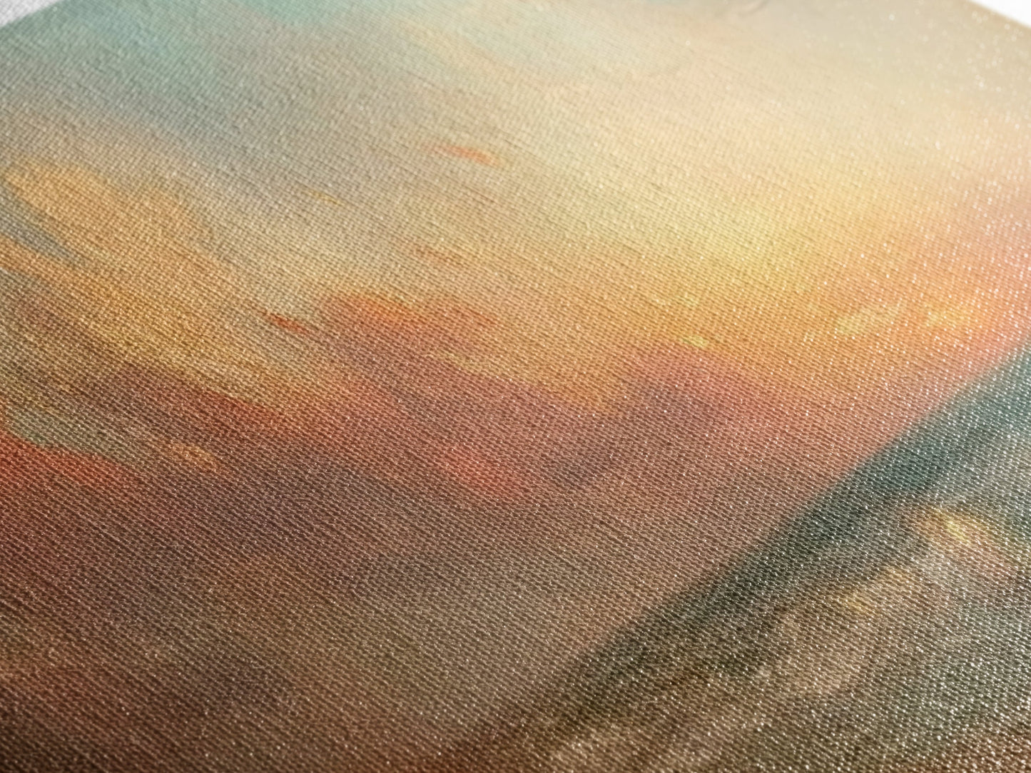 Moody Beach Seascape Painting Print, Wood Framed Wall Art, Canvas Art, Beach Painting, Beach at Sunset, Above Sofa Boho Wall Decor