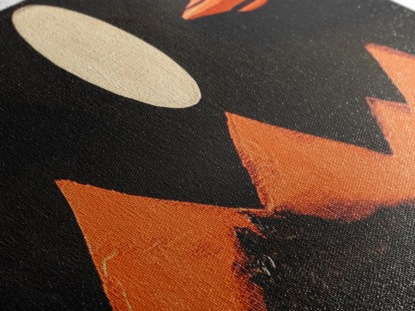 Orange Flying Saucers - UFO Art - Panoramic Print - Cute Alien Art - Nursery Decor