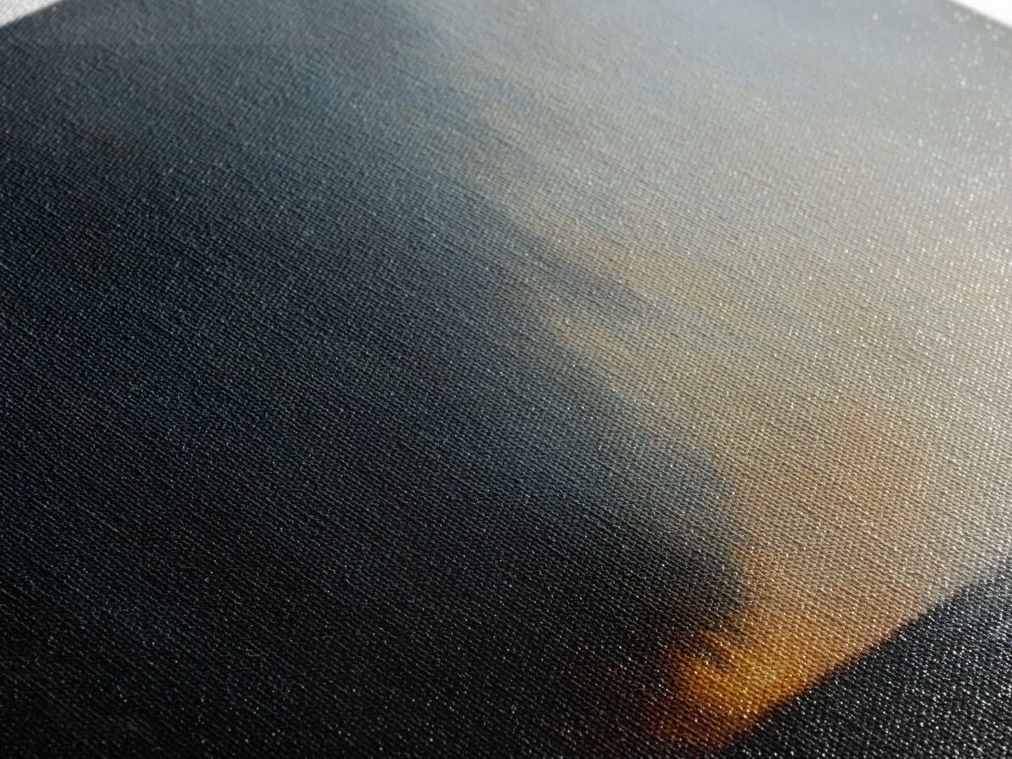 Storm Clouds Rolling In - Framed Canvas Print - Dark and Moody Landscape Painting - Seascape Painting - Ocean Art - Nautical Decor