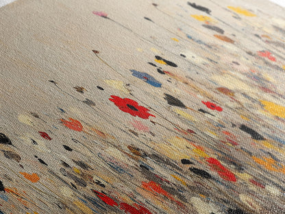 Muted Wild Flowers On White Background, Framed Canvas Print, Mother's Day Gift Idea, Wood Frame, Rustic Art, Farmhouse Decor, Boho Art