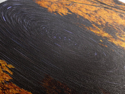 Time Lapse Photography Style Print, Panoramic Wall Art, Starry Night Sky Photo Print