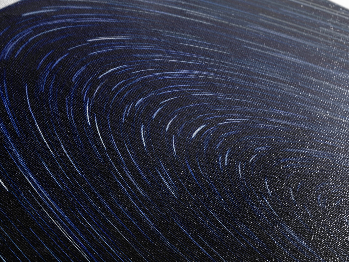 Spiral Of Stars Framed Canvas Print, Timelapse Photography Style Print, Oversized Living Room Decor