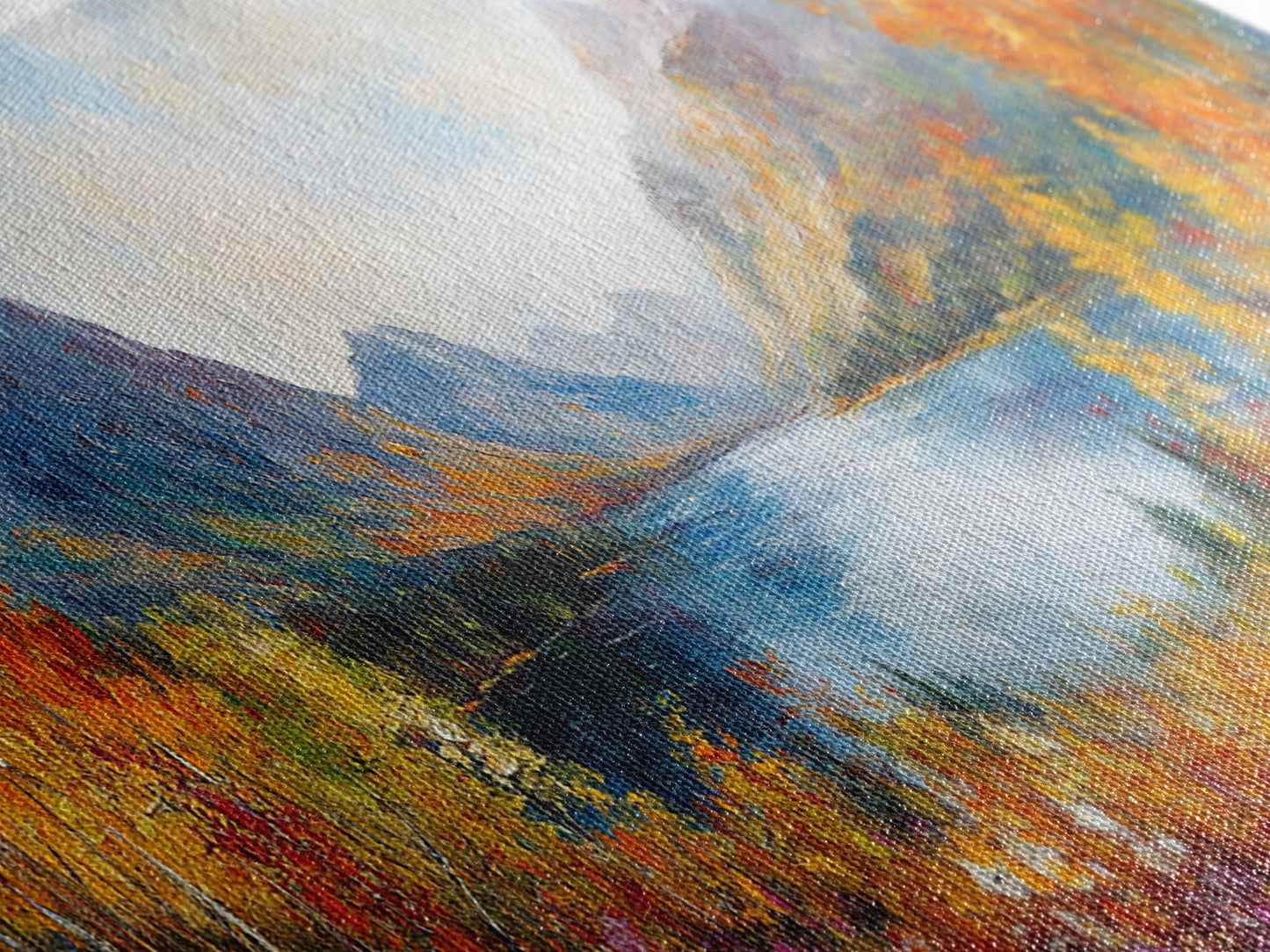 Modern Wall Art Print - Abstract Oil Painting Landscape Canvas Print - Extra Large Wall Art - Canvas Wall Art - Oversized Art