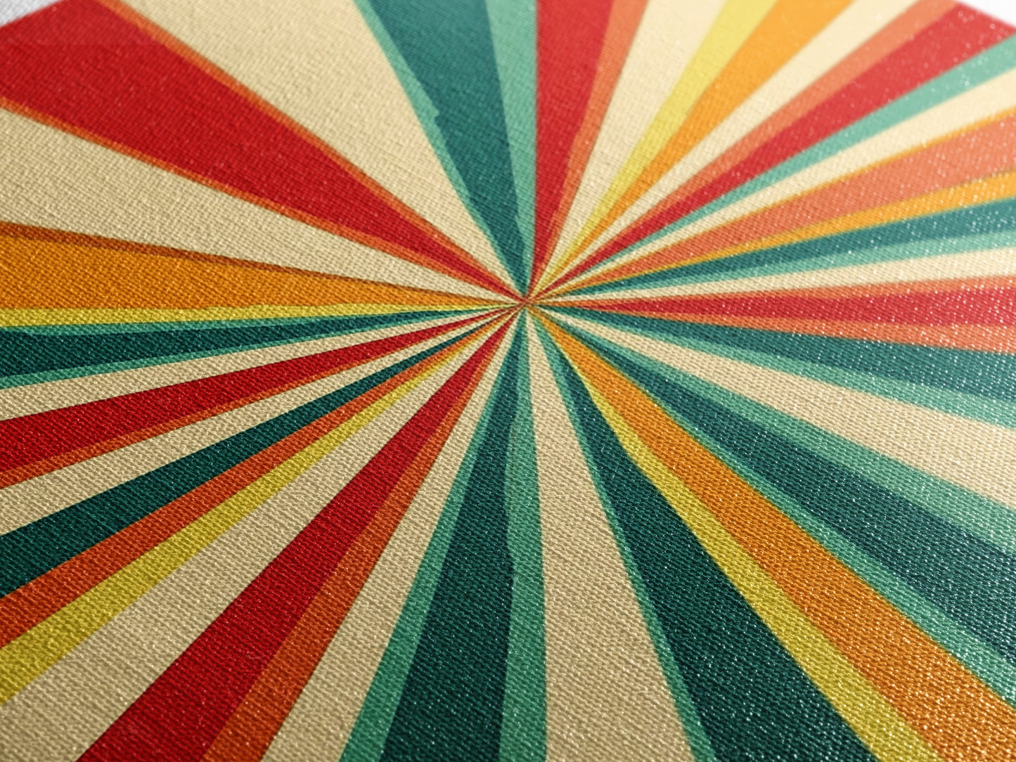 Mid-Century Abstract Art - Framed Canvas Print - Mid Century Modern Geometric Painting - Boho Style - Pastel Colors Wall Art