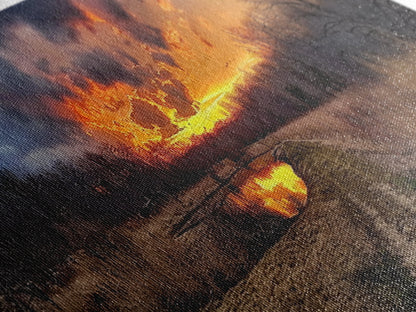 Country Roads, Framed Canvas Print, East Texas Photography Style Wall Art, Panoramic Wall Art, Rustic Farmhouse Decor