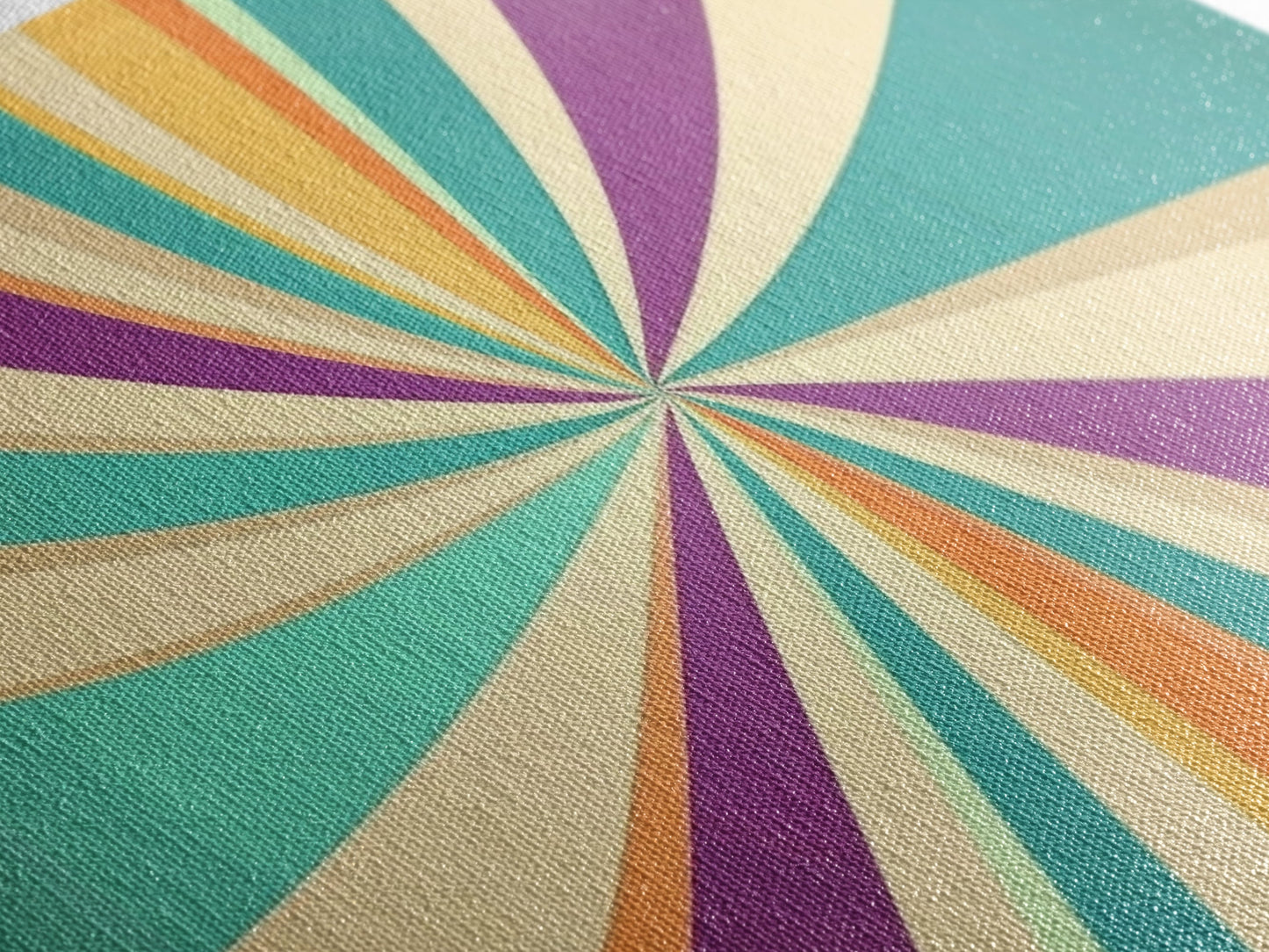 Mid Cenutry Modern Canvas Print Colorful Wall Art Retro 1950s Style Home Decor Above Sofa Living Room Wall Art