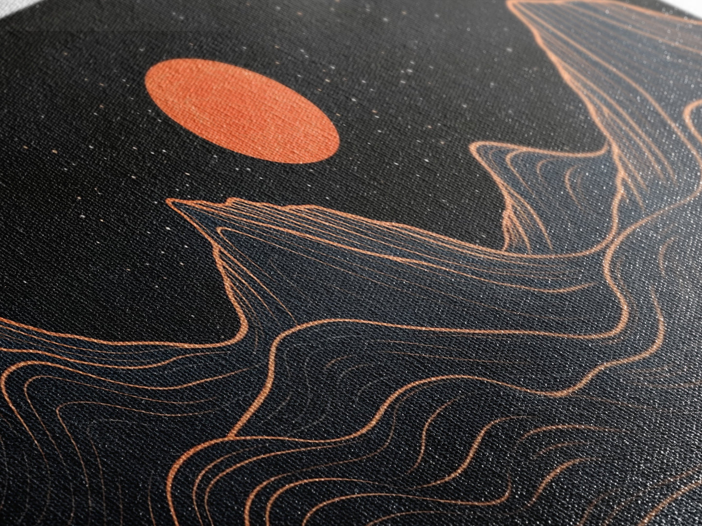 Retro Abstract Art, Art Deco Style, Atomic Age Inspired Wall Art, Pueblo Style Southwestern Art