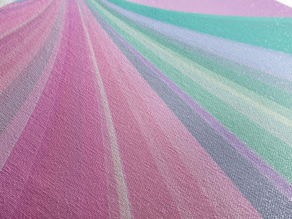 Pink and Green MCM Mid Century Modern Abstract Wall Art, 1950s Art, Retro Home Decor